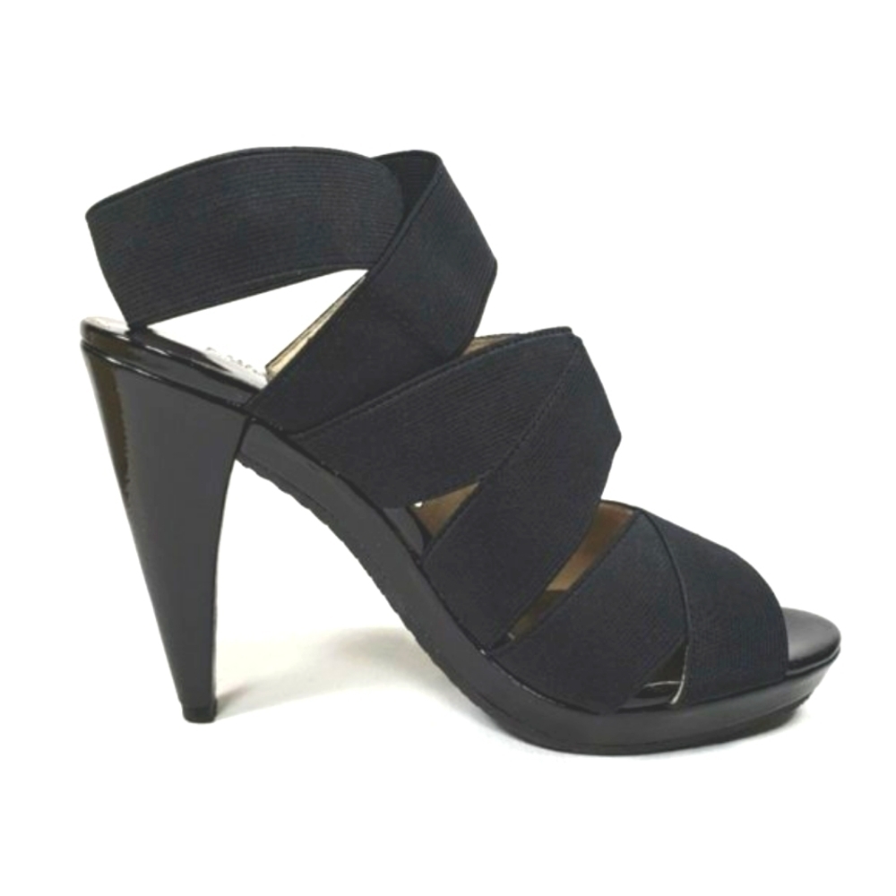 MICHAEL Michael Kors Black Jillian Cross Strap 6.5